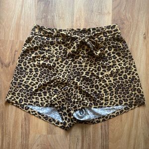 Leopard Print Shorts